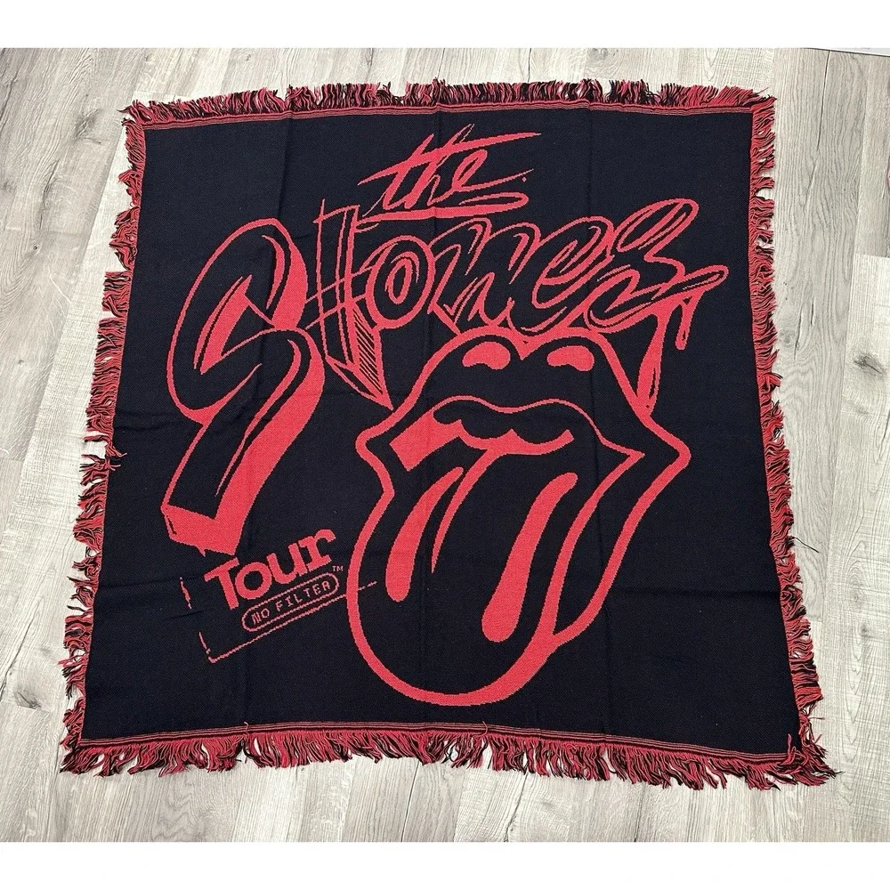 NEW Rolling Stones No Filter Tour 2021 Concert VIP Merch Throw Blanket 48